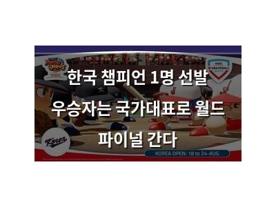 한국 챔피언 1명 선발 우승자는 국가대표로 월드 파이널 간다 썸네일