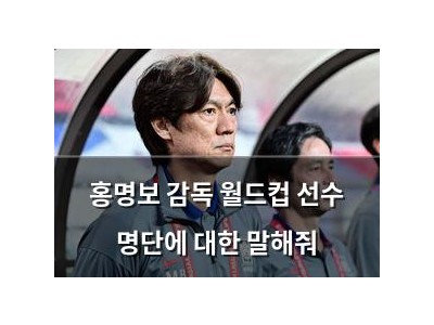 홍명보 감독 월드컵 선수 명단에 대한 말해줘 썸네일