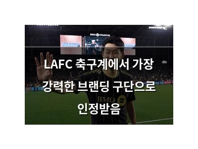 LAFC 축구계에서 가장 강력한 브랜딩 구단으로 인정받음 썸네일