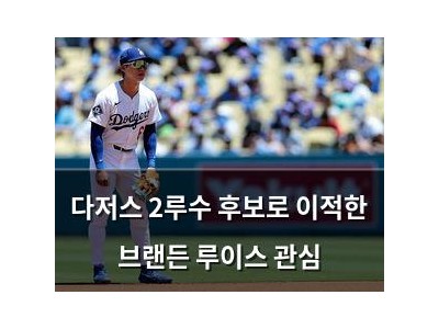 다저스 2루수 후보로 이적한 브랜든 루이스 관심 썸네일