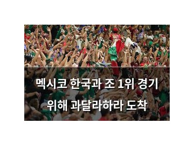 멕시코 한국과 조 1위 경기 위해 과달라하라 도착 썸네일
