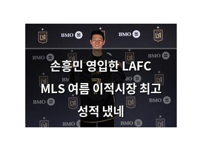 손흥민 영입한 LAFC MLS 여름 이적시장 최고 성적 냈네 썸네일