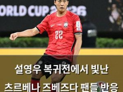 설영우 복귀전에서 빛난 츠르베나 즈베즈다 팬들 반응 폭발 썸네일
